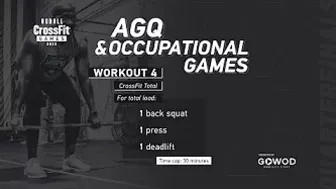 Workout 4 — 2022 Age-Group Quarterfinal/Occupational Games