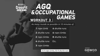 Workout 3 — 2022 Age-Group Quarterfinal/Occupational Games