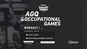 Workout 1 — 2022 Age-Group Quarterfinal/Occupational Games