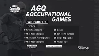 Workout 2 — 2022 Age-Group Quarterfinal/Occupational Games