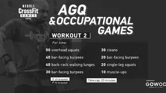 Workout 2 — 2022 Age-Group Quarterfinal/Occupational Games