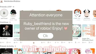 If My BESTIE Owns ROBLOX.. ????