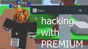 Bozo Hacks In Roblox Bedwars With PREMIUM