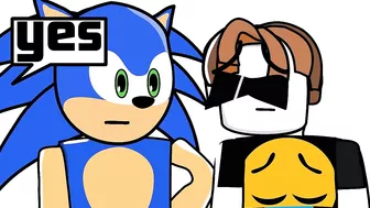 Sonic vs all roblox hackers