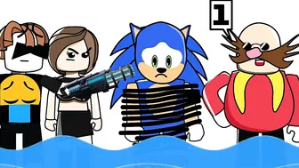 Sonic vs all roblox hackers