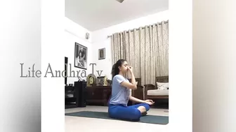 Actress Keerthy Suresh Doing Yoga At Home | Keerthi Suresh Surya 150 Namaskar | Life Andhra Tv