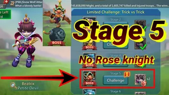 Lords mobile limited challenge trick vs trick stage 5 | Limited challenge petite devil stage 5