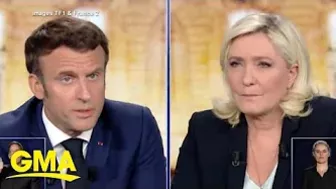 All eyes on France as President Macron tries to fend off challenge by Marine Le Pen l GMA