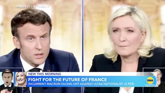 All eyes on France as President Macron tries to fend off challenge by Marine Le Pen l GMA