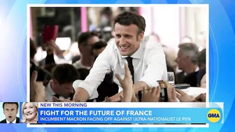 All eyes on France as President Macron tries to fend off challenge by Marine Le Pen l GMA