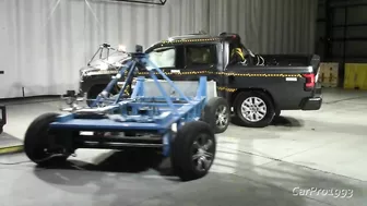 NHTSA MDB Side Crash Test Rollover Compilation