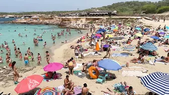 IBIZA Beach Spain Summer - WALK HD BEACH Cala Comte Travel Vlog Best Beach of Ibiza