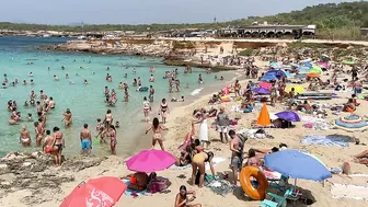 IBIZA Beach Spain Summer - WALK HD BEACH Cala Comte Travel Vlog Best Beach of Ibiza