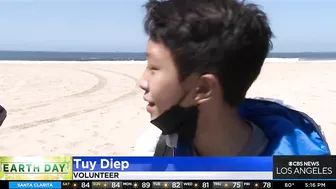 Volunteers gathered in Huntington Beach for beach cleanup