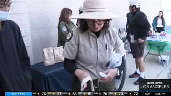 Volunteers gathered in Huntington Beach for beach cleanup