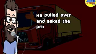 Funny Joke: The truck driver swirved to hit the lawyer - but remembered he had a priest in his truck