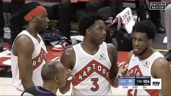 OG Anunoby and Joel Embiid Heated Altercation in Game 4