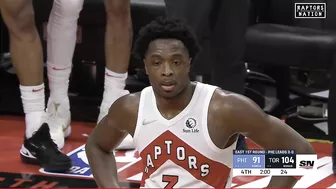 OG Anunoby and Joel Embiid Heated Altercation in Game 4