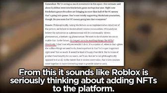 Roblox is adding NFTs?