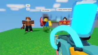 OH NO WHICH ONE DO I SHOOT? (Roblox Bedwars)