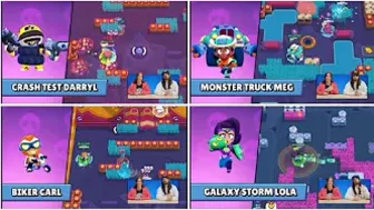 Brawl Stars Season 12 All New Skins wining animation