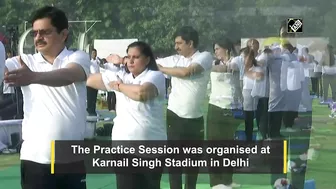 Union Railways Minister Vaishnaw takes part in Yoga session in Delhi ahead of International Yoga Day