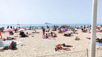 BENIDORM ???????? LEVANTE BEACH APRIL 2022 Costa Blanca SPAIN Walking Tour 4K