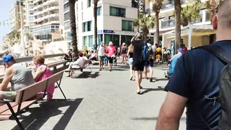 BENIDORM ???????? LEVANTE BEACH APRIL 2022 Costa Blanca SPAIN Walking Tour 4K