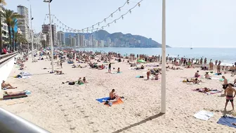 BENIDORM ???????? LEVANTE BEACH APRIL 2022 Costa Blanca SPAIN Walking Tour 4K