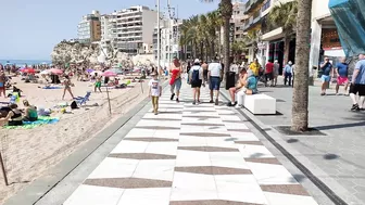 BENIDORM ???????? LEVANTE BEACH APRIL 2022 Costa Blanca SPAIN Walking Tour 4K