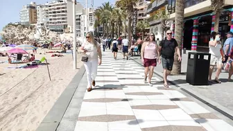 BENIDORM ???????? LEVANTE BEACH APRIL 2022 Costa Blanca SPAIN Walking Tour 4K