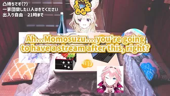 Nene joins Polka's stream while Nene's streaming [Hololive/Eng sub]