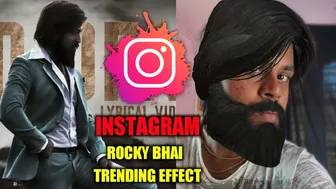 Kgf 2 Rocky Bhai Effect On Instagram How To Use ? | KGF 2 Effect | Kannada  | 2022 |