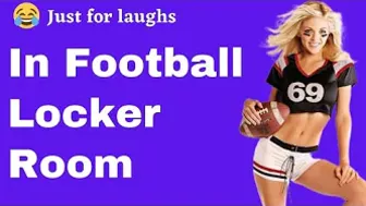 Funny jokes - In the football locker room