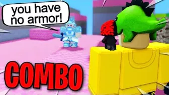 No Armor VS Diamond Armor in Roblox BedWars.. ❌????