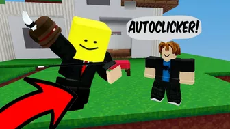 AUTOCLICKER + BEAR CLAWS =???    (Roblox Bedwars)