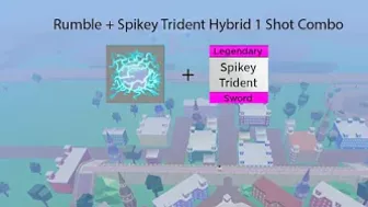 Rumble + Spikey Trident Hybrid 1 Shot Combo (Blox fruits) - [Roblox]