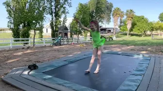 Gymnastics Girl Tumbling Stretching Acro Trampoline Fun and More