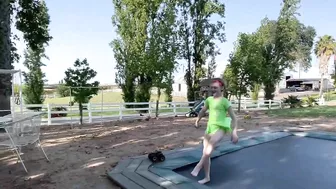 Gymnastics Girl Tumbling Stretching Acro Trampoline Fun and More