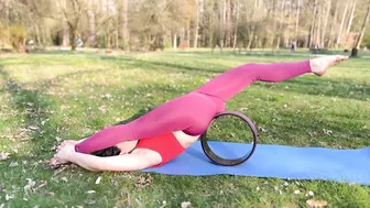 Flexibility training with Yoga wheel | Workout Contortion | Stretching and Gymnastics | Fitness |