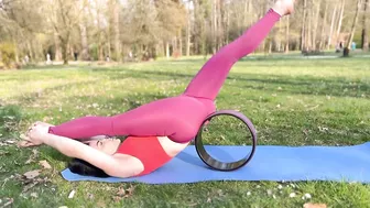 Flexibility training with Yoga wheel | Workout Contortion | Stretching and Gymnastics | Fitness |