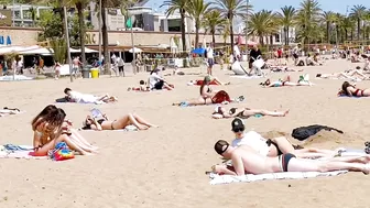 Spain best beaches ????????????️Barcelona beach walk 2022/ beach Somorrostro -4K