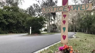 Video shows man outside home of Jacksonville Beach widow, one week after husband's murder