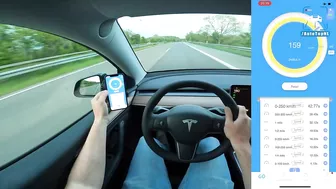 TESLA MODEL Y PERFORMANCE | 0-100 1/4 MILE 100-200 0-250 on AUTOBAHN by AutoTopNL