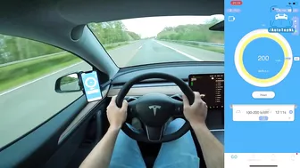 TESLA MODEL Y PERFORMANCE | 0-100 1/4 MILE 100-200 0-250 on AUTOBAHN by AutoTopNL