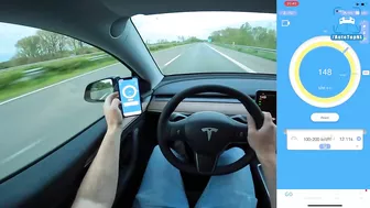 TESLA MODEL Y PERFORMANCE | 0-100 1/4 MILE 100-200 0-250 on AUTOBAHN by AutoTopNL