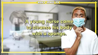 Funny joke : Nurse Cleaning The Patient's Body With a Sponge... ????