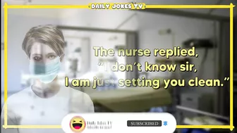 Funny joke : Nurse Cleaning The Patient's Body With a Sponge... ????