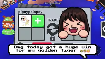 WOAH!???? The biggest win for GOLD TIGER ???? adopt me Roblox