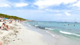 Ibiza Spain Platja de Ses Salines / Travel Guide IBIZA / Beach Walks 4K